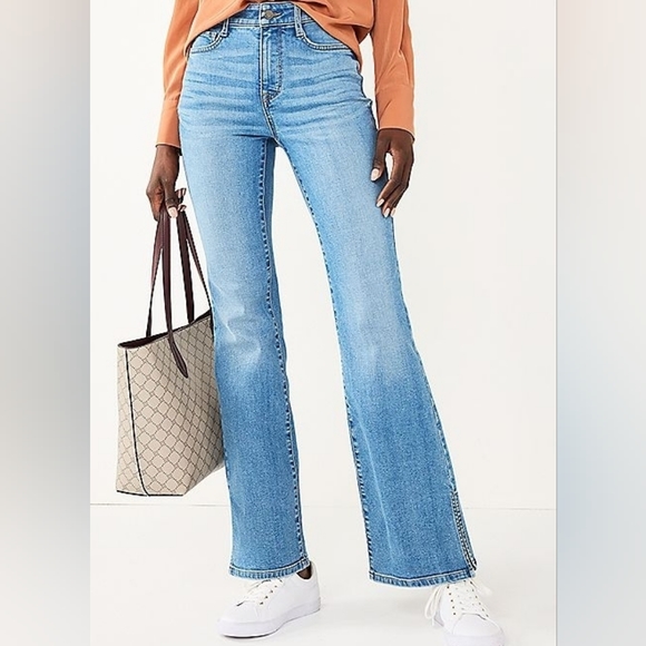 Women's Nine West High Rise Sculpting Bootcut Jeans - Picture 1 of 4